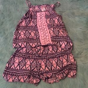 Tank top with shorts